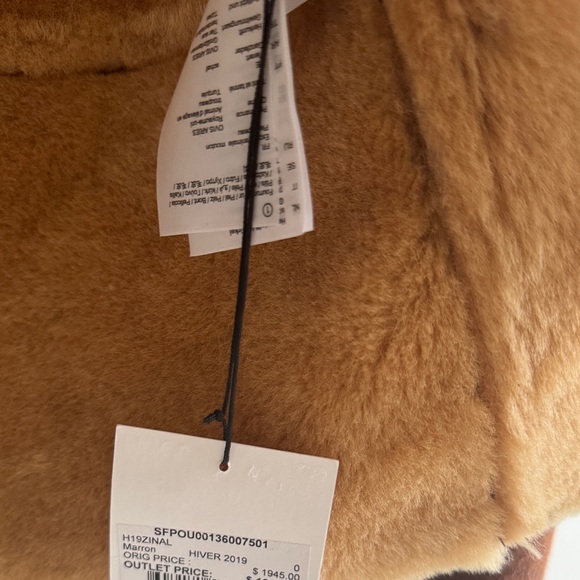 Sandro Zinal Shearling Biker Jacket size 0/XS - Picture 13 of 16